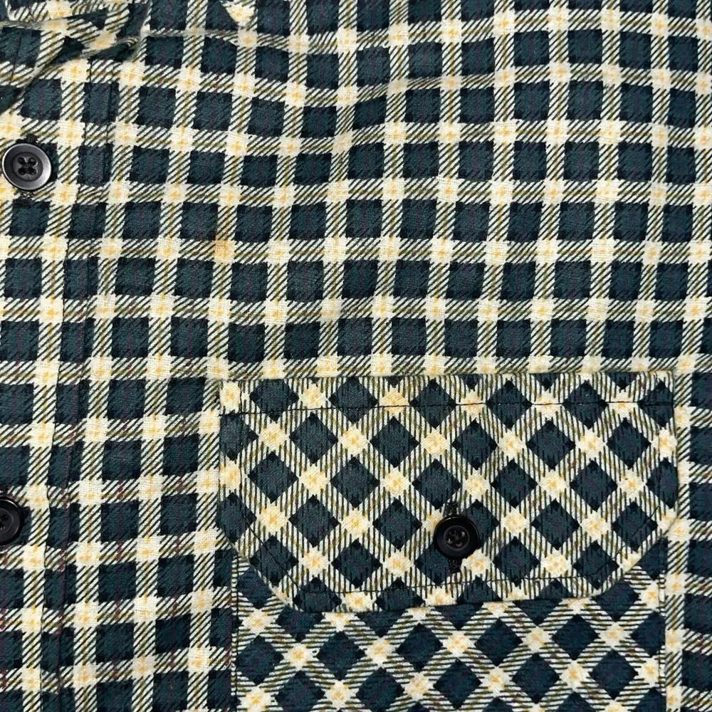 VTG Ozark Trail Quilted Lined‎ Flannel Long Sleeve Shirt Jacket Size Large